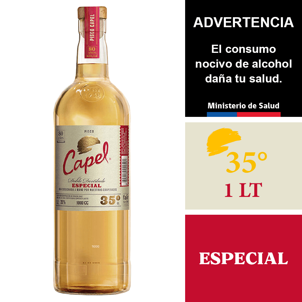 Capel 35° 1,0 lt. - Andina - $4.890