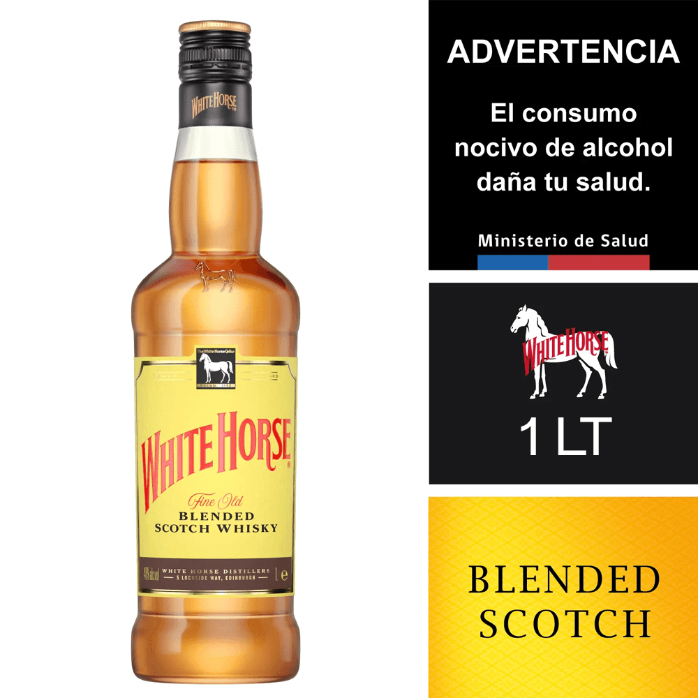 Whisky White Horse 1,0 lt. - Andina - $8.490